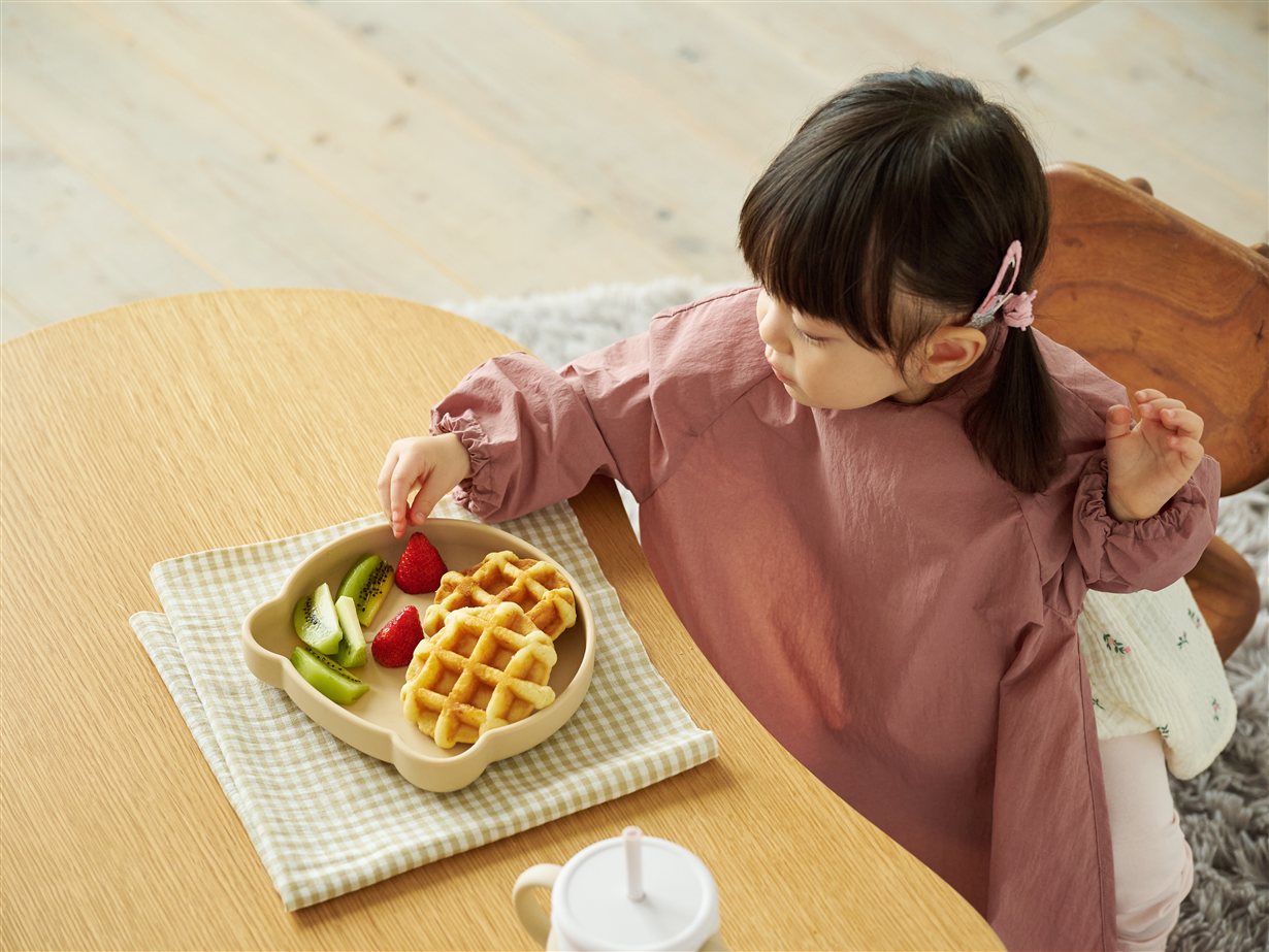ゆったりとした着心地で動きをじゃましない